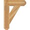 Ekena Millwork Traditional Craftsman Rough Sawn Bracket, Western Red Cedar, 6"W x 24"D x 32"H BKT06X24X32TRA04RWR - alternate 3
